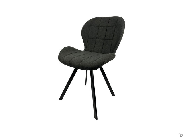 Fabric Dining Chair With Metal Legs Dc F06b