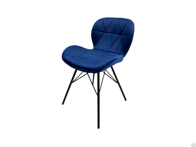 Fabric Radar Dining Chair With Metal Fixed Legs Dc F06h