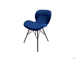 Fabric Radar Dining Chair With Metal Fixed Legs Dc F06h