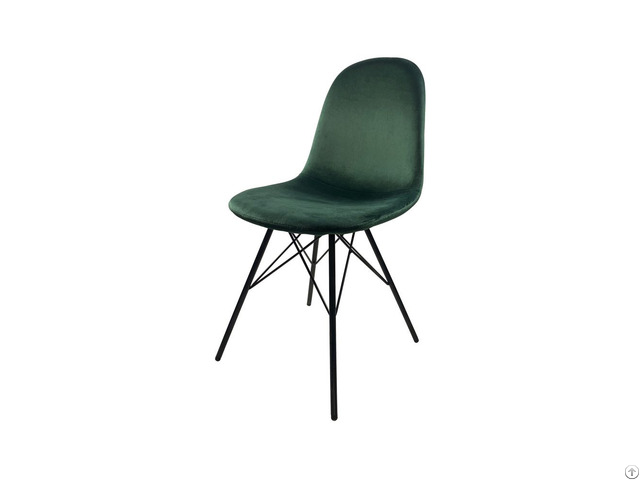 Multicolor Velvet Metal Leg Dining Chair Dc R05h