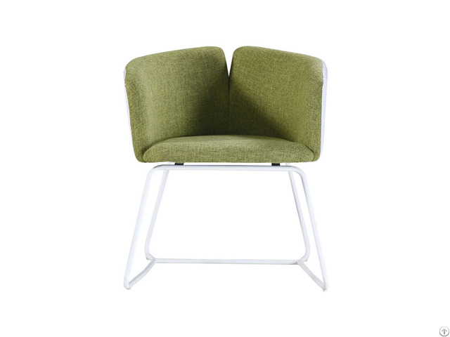 Iron Leg Velvet Armchair Dc F14