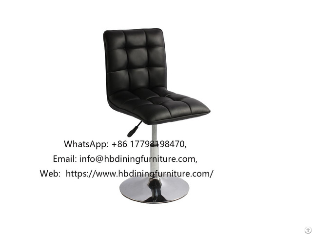 Plaid Leather Office Chair