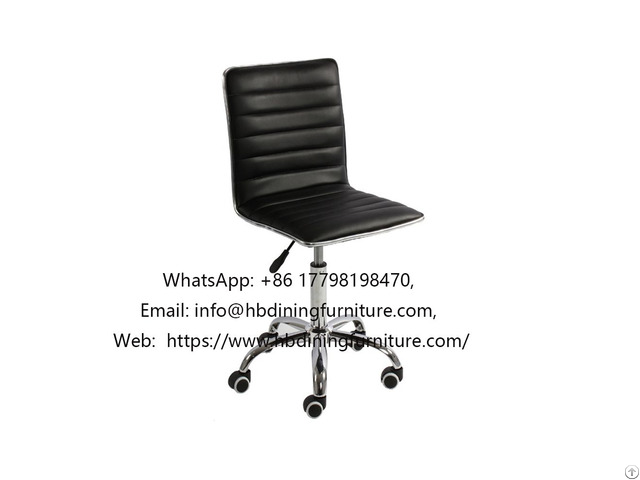 Plaid Five Claw Leather Swivel Office Chair