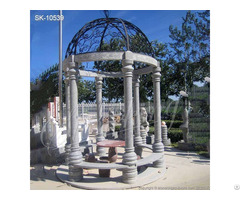 Stone Granite Circular Gazebo For Outdoor Garden And Courtyard Decoration
