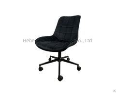 Hot Selling Modern Luxury Style Velvet Fabric Upholstered Backrest Home Dining Chair