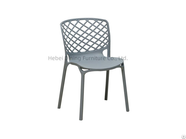 Special Design Pp Plastic Dining Chair With Backrest