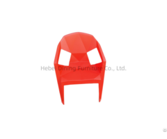 Multi Color Full Plastic Dining Chair With Backrest For Restaurant