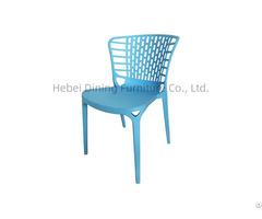 Hot Selling Modern Leisure Style Full Plastic Dining Chair With Backrest For Home Restaurant