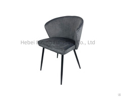 Furniture High Quality Customized Color Modern Simple Design Velvet Backrest Dining Chair
