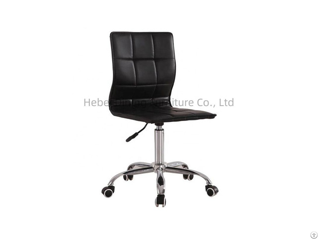 Pu Leather Dining Chair With Swivel Wheel