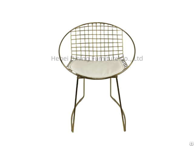 Hot Selling Metal Wire Chair With Round Backrest