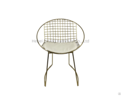 Hot Selling Metal Wire Chair With Round Backrest