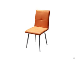 Pu Leather Dining Chair With Metal Legs Dc U83