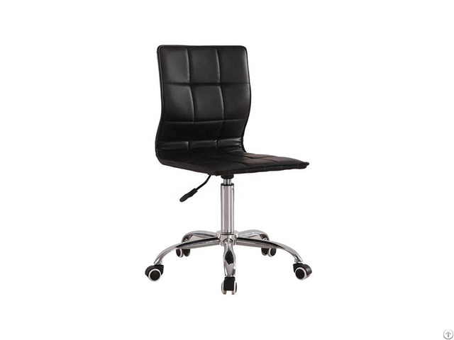 Pu Leather Dining Chair With Swivel Wheel Dc U69af