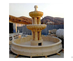 Factory Supplier Outdoor Garden Large Marble Water Fountain With Columns