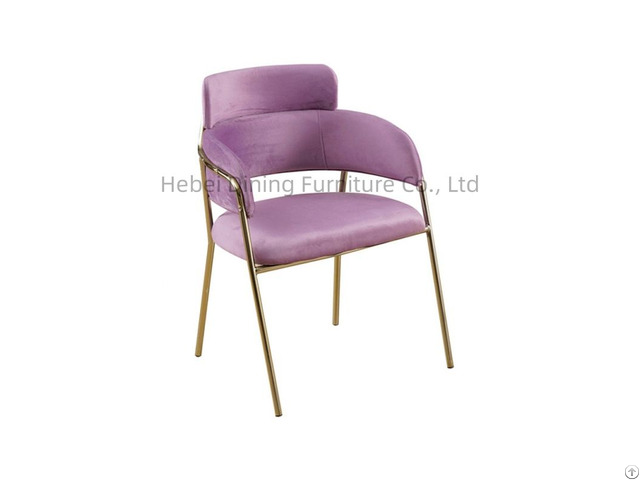 New Arrival Velvet Sofa Chair High Back Iron Legs