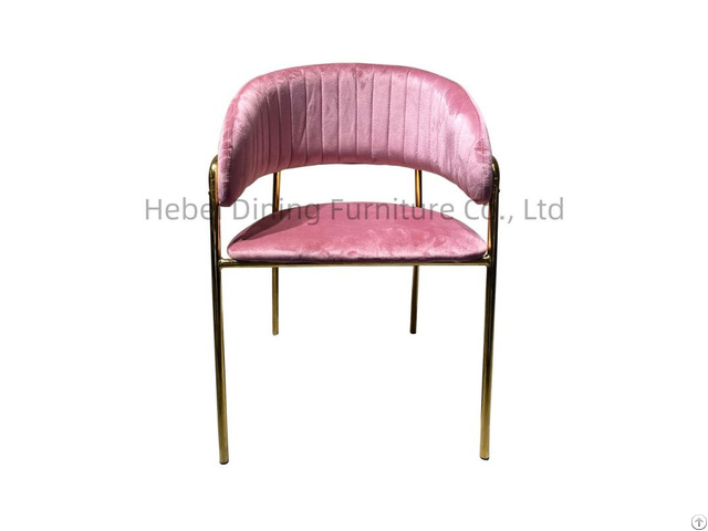 Velvet Armchair With Openwork Backrest High Golden Legs