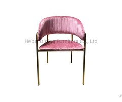 Velvet Armchair With Openwork Backrest High Golden Legs