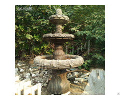 Outdoor Garden Marble Three Tier Water Fountain For Park And Courtyard Decor Factory Supplier