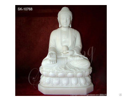 Manufacturer White Marble Buddha Statue For Outdoor Garden And Home Decor
