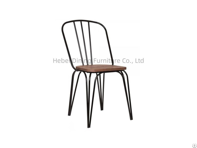 Hot Sale Metal Dining Chair With High Backrest