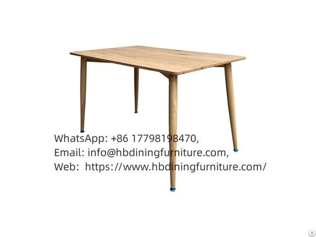 Mdf Table Rectangular Dining High Legs Wooden Dt M07