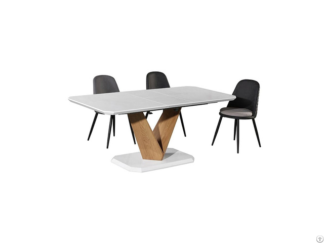 Mdf Multi Seat Dining Table With Cross Support Legs Dt M30