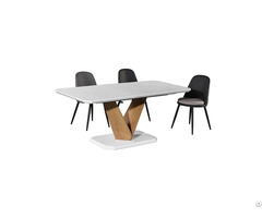 Mdf Multi Seat Dining Table With Cross Support Legs Dt M30