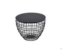 Multi Color Mdf Round Coffee Table With Metal Legs Dt M33