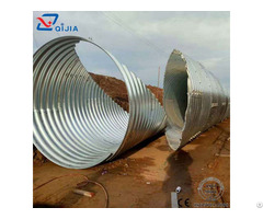Hot Dip Galvanize Multi Plates Assembly Corrugated Steel Culvert Pipe