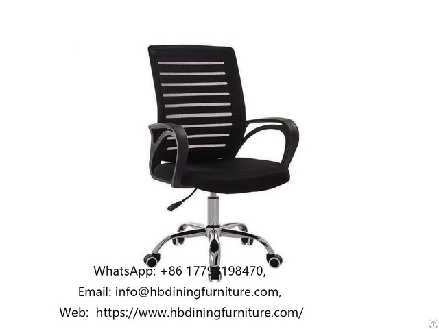 Black Mesh Swivel Office Chair