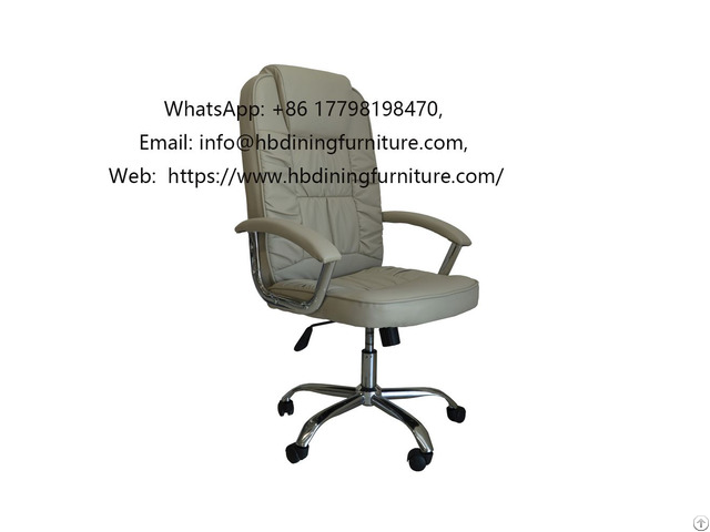 Leather High Back Swivel Office Chair