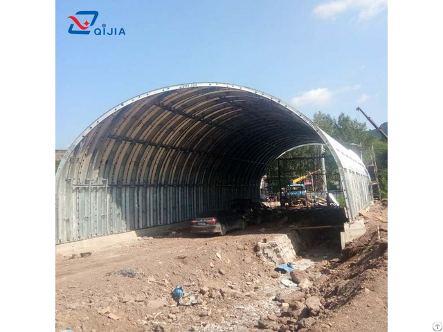 Underground Buried Corrugated Galvanized Metal Structure Arch Culvert