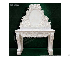 Luxurious White Marble Sink Vanity For Bathroom And Home Decor Factory Supplier