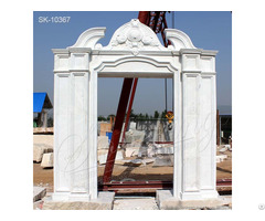 Large Outdoor White Marble Door Surround For Entrance Or Garden Park