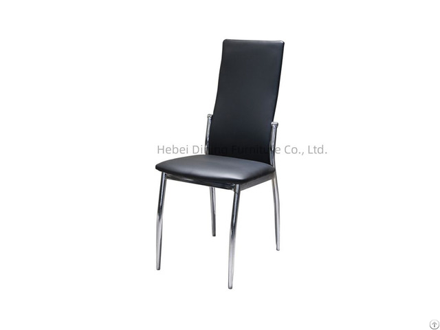 High Back Leather Iron Leg Conference Chair