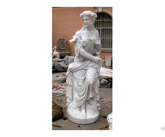 Hand Carved Greek Roman White Marble Woman Statue For Outdoor Garden And Patio Decor