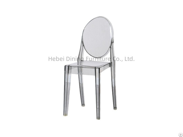 Acrylic Or Pc Transparent One Piece Stackable Chair