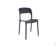 Pp Dining Chair Plastic Backrest Stackable