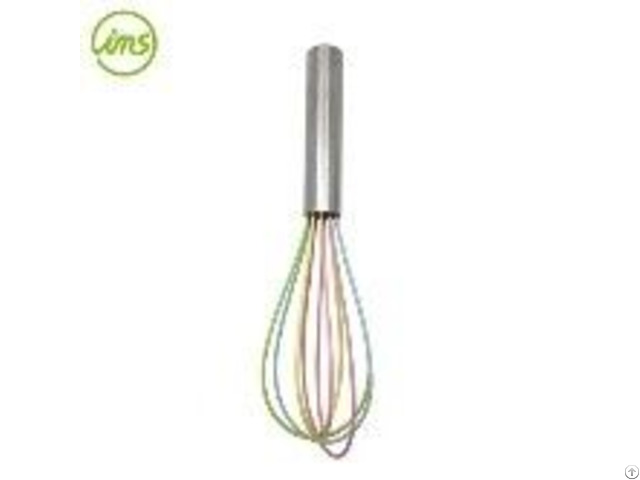 Colorful Silicone Whisk Stainless Steel Handle