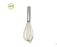 Colorful Silicone Whisk Stainless Steel Handle
