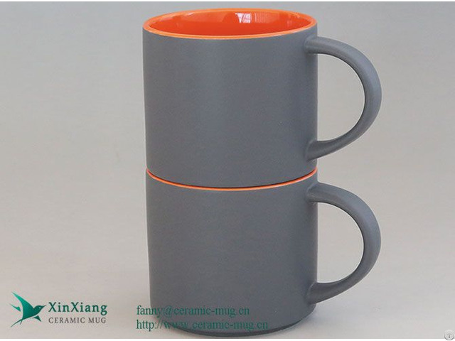 Custom Stackable Matte Large 15oz Ceramic Coffee Mugs