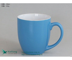 Blue 9oz Wide Mouth Espresso Mug With Logo Custom Manufacturer