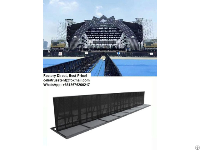 Stage Barriers For Trade Shows Event