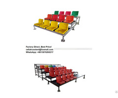 Football Playground Bleachers Seats Stand Plastic Seat Structure