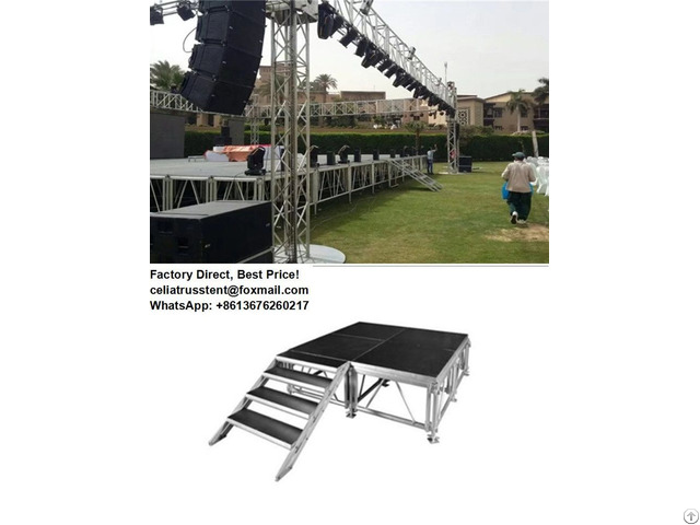 Aluminum Staging Platform Anti Skid Deck Event Stage For Sale