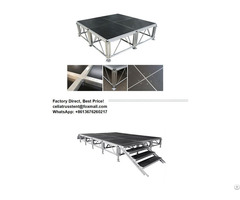 Aluminum Portable Stage Stairs Wooden Stages Floor