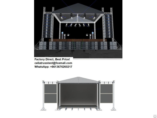 Event Concert Lighting Truss Stage Design Big Aluminum Trussing Size