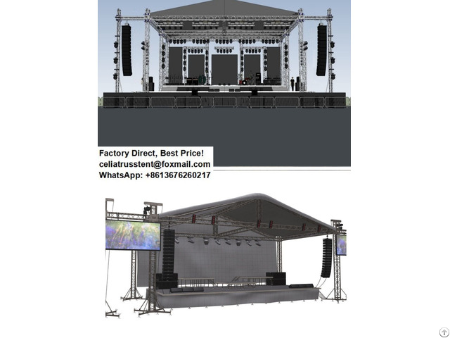 Event Stage Truss Roof Systems Staging Entertainment Trussing Roofing Beam Design