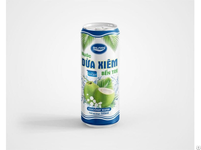 Canned Siamese Ben Tre Coconut Water With Pulp From Acm Beverage